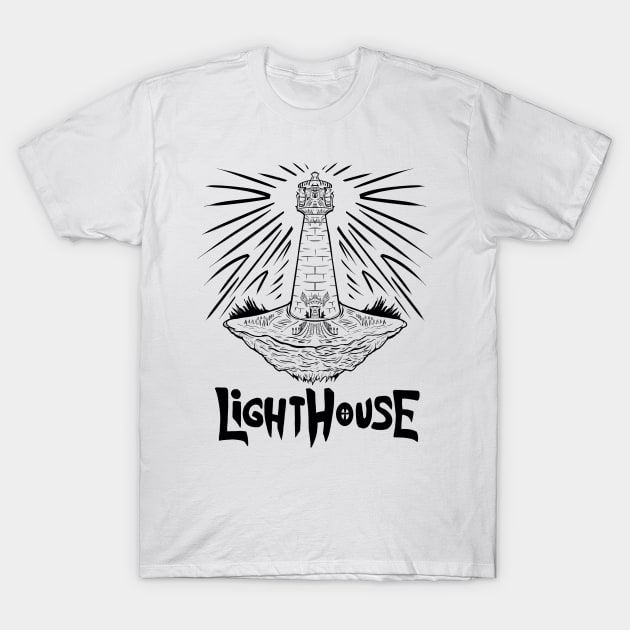 Ligth House T-Shirt by miadrawing